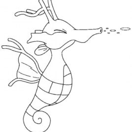 268x268 Water Pokemon Coloring Pages Horsea Pokemon Horsea Coloring
