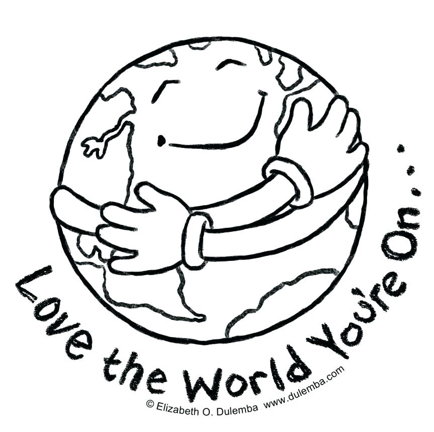 863x859 Earth Coloring Page For Kids Water Pollution Coloring Pages