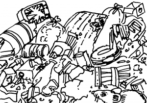 300x210 Soil Pollution Sketch Water Pollution Coloring Pages