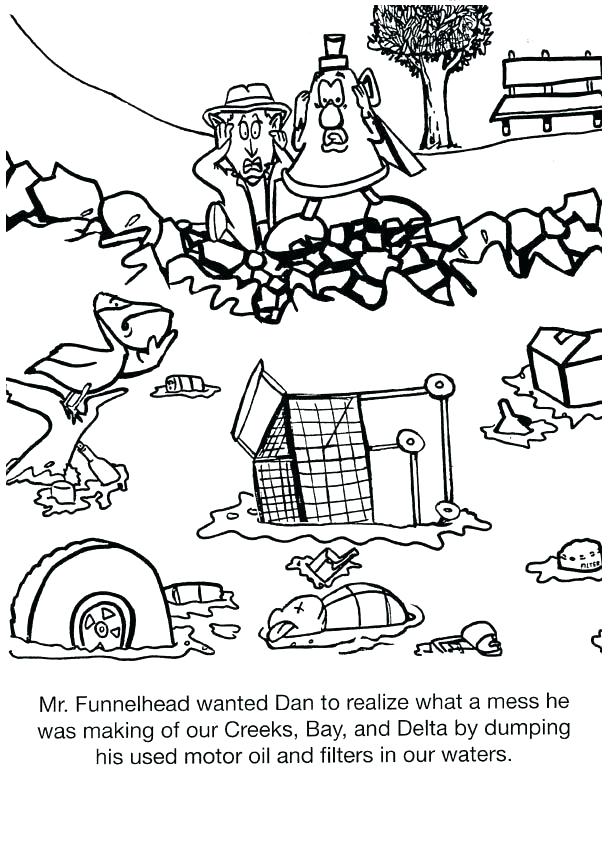 613x842 Water Pollution Colouring Sheet Coloring Pages Images Books