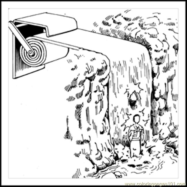 650x650 Waterfall2 Coloring Page