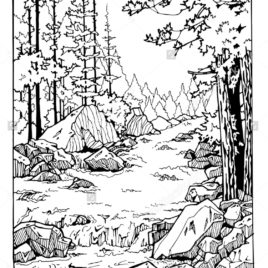 268x268 Amazing Waterfall Coloring Picture Printable Online Printable