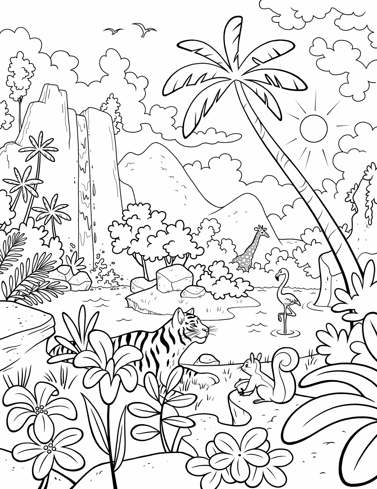 1236x1600 Waterfall Coloring Pages Inspiration Our Beautiful World A Lds