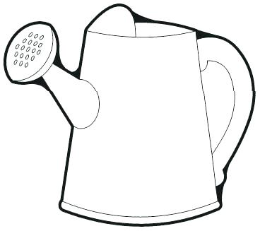 368x327 Watering Can Coloring Page Watering Can Coloring Page