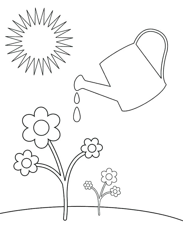 600x776 Watering Can Coloring Page Watering Can Coloring Page Watering Can