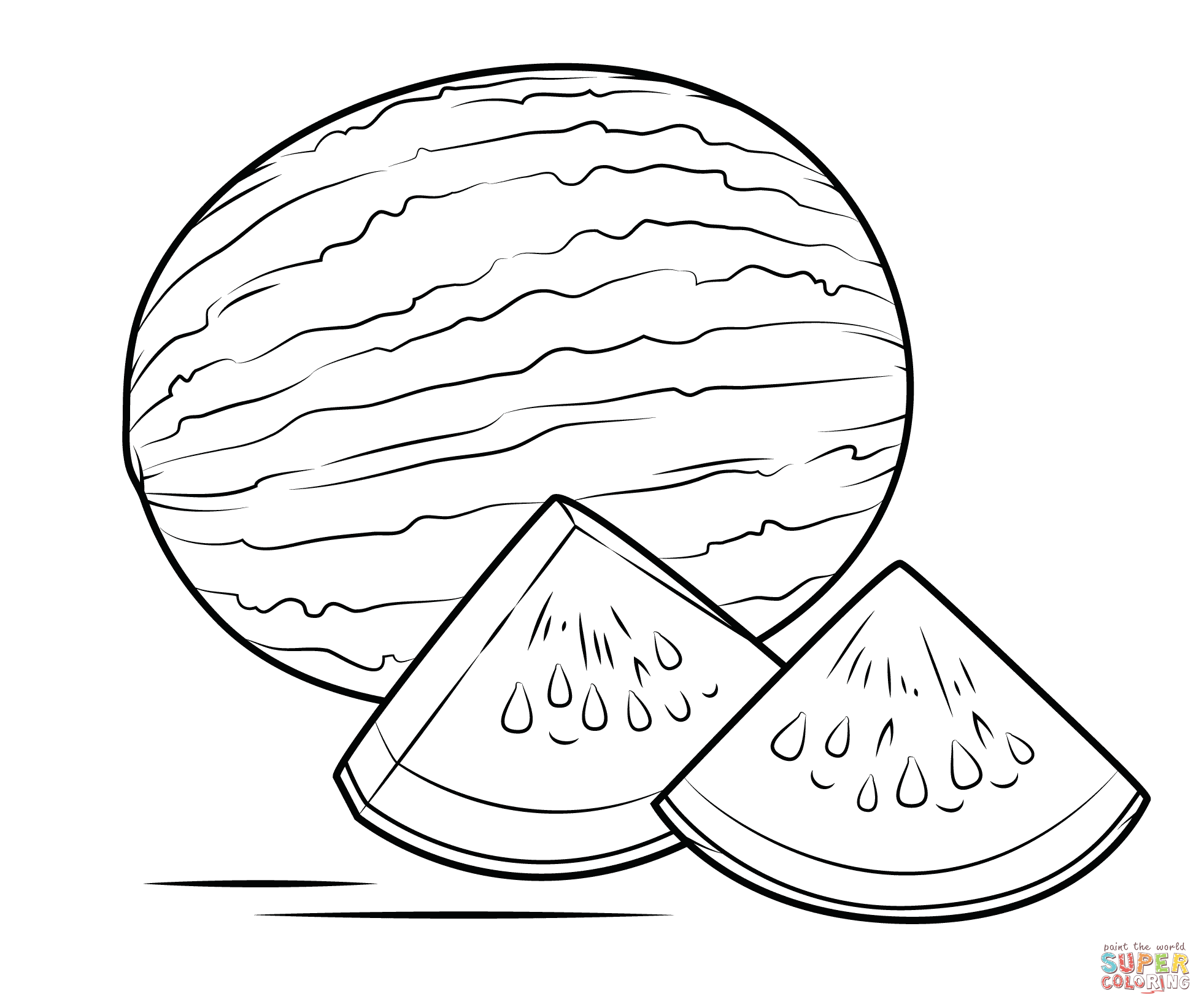 1962x1641 Best Watermelon Coloring Page Designs School Crafts