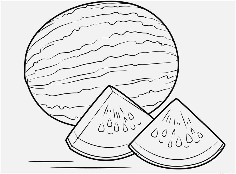 827x609 Coloring Page Watermelon Pics Watermelon Coloring Page