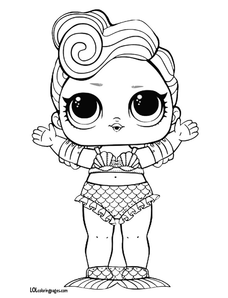 750x980 Waves Lol Doll Coloring Page Lol Surprise Doll Coloring Pages