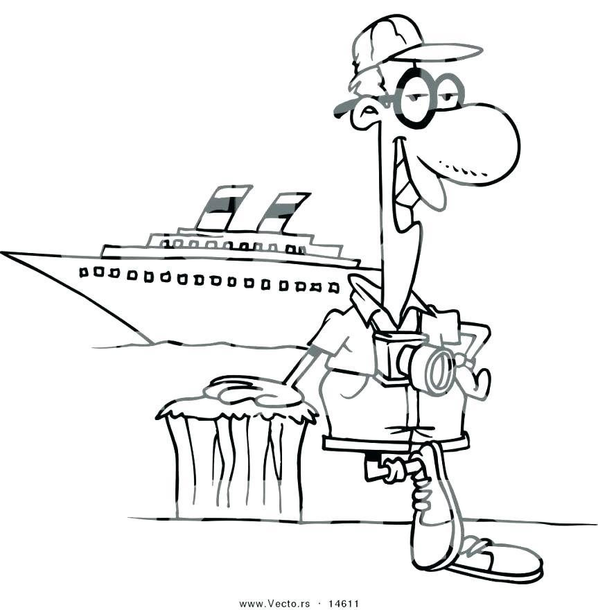 863x880 Cruise Ship Coloring Page Cruise Ship Making Big Waves Coloring