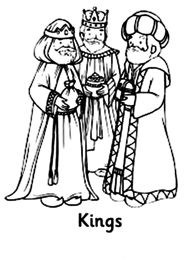 We Three Kings Coloring Pages
