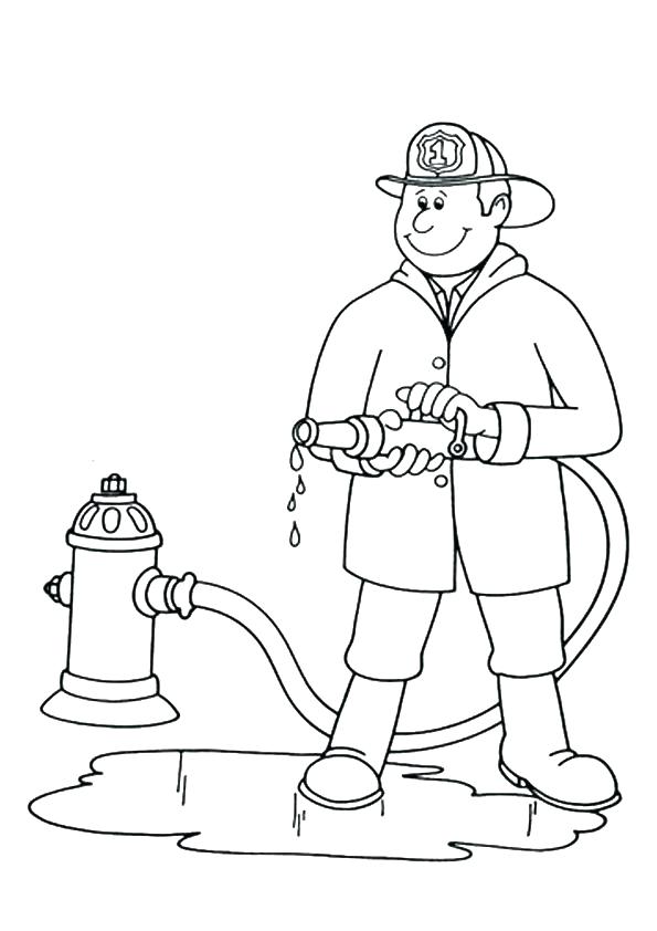 595x842 As Well As Community Helpers Coloring Sheets Free Printable