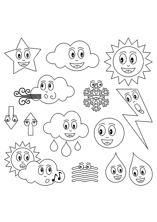 595x842 Weather Coloring Pages For Kids