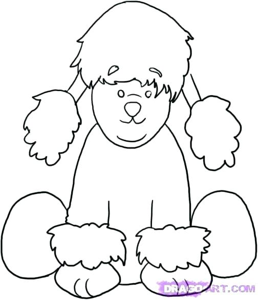 504x586 Webkinz Coloring Pages Coloring Pages How To Draw A Black Poodle