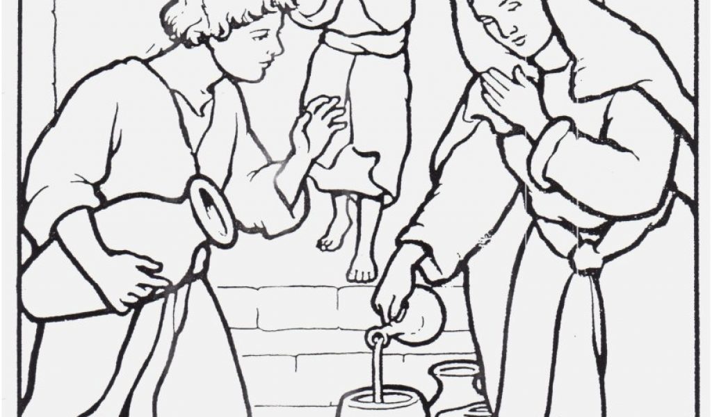 Wedding At Cana Coloring Page