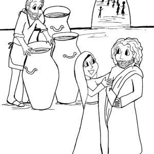 300x300 Coloring Page For Wedding At Cana Archives