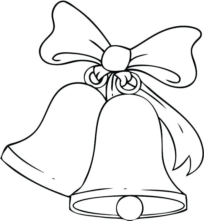 672x726 Bells Coloring Pages Cartoon Wedding Bells Jingle Bell Rock