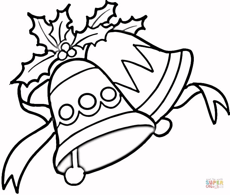 750x636 Bell Coloring Page