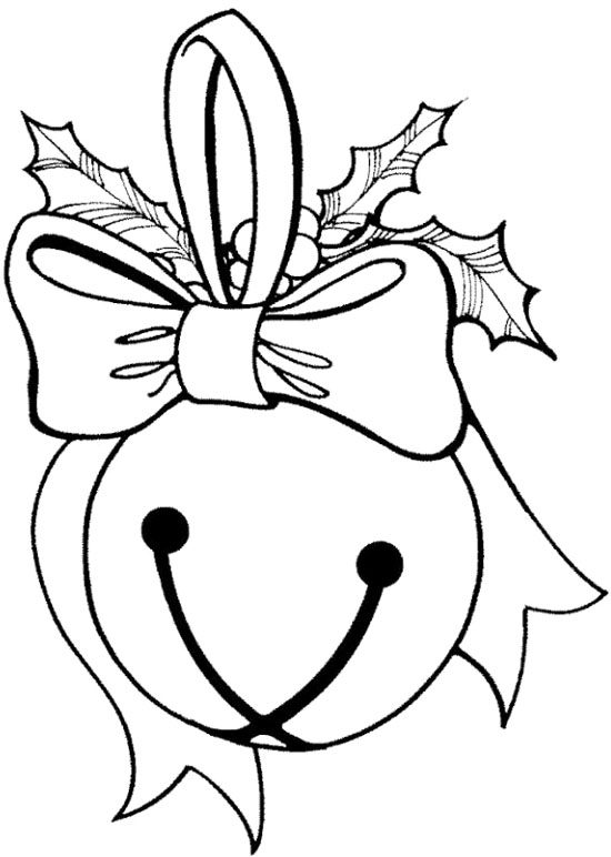 550x772 Jingle Bells Ball Coloring Page Adult Coloring Pages