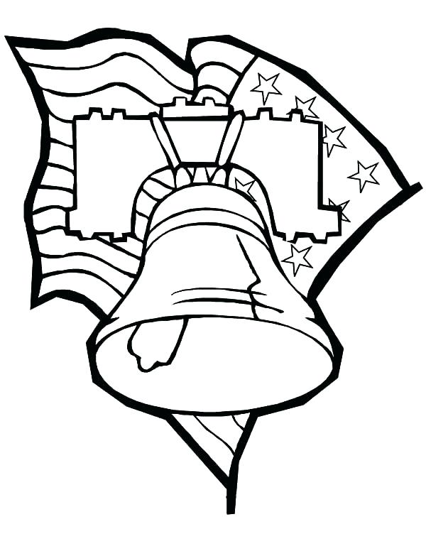 600x776 Bell Coloring Pages Bell Coloring Page Bell Working Sheets