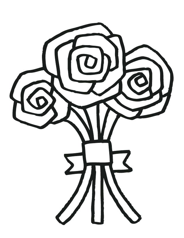 640x828 Ideas Coloring Pages For Weddings For Wedding Bouquet 5 Free