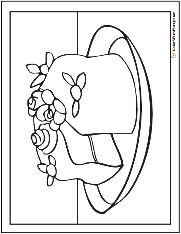 Wedding Cake Coloring Pages