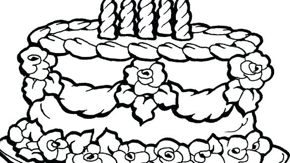 585x329 Cake Coloring Pictures Cupcake Coloring Pages Cake Coloring Page