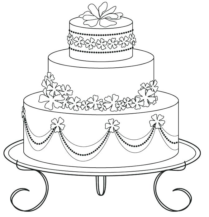 671x699 Luxury Coloring Pages For Weddings And Wedding Cake Coloring Pages