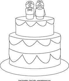 236x274 Wedding Cake Coloring Page A Kid's Activity Book