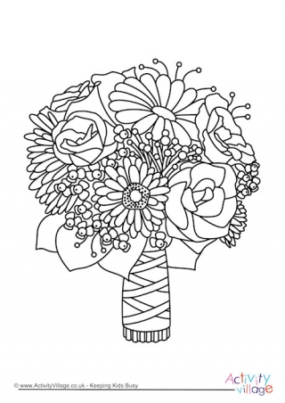 320x452 Wedding Colouring Pages