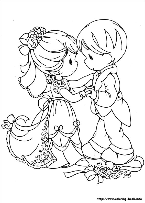 567x794 Precious Moments Coloring Picture