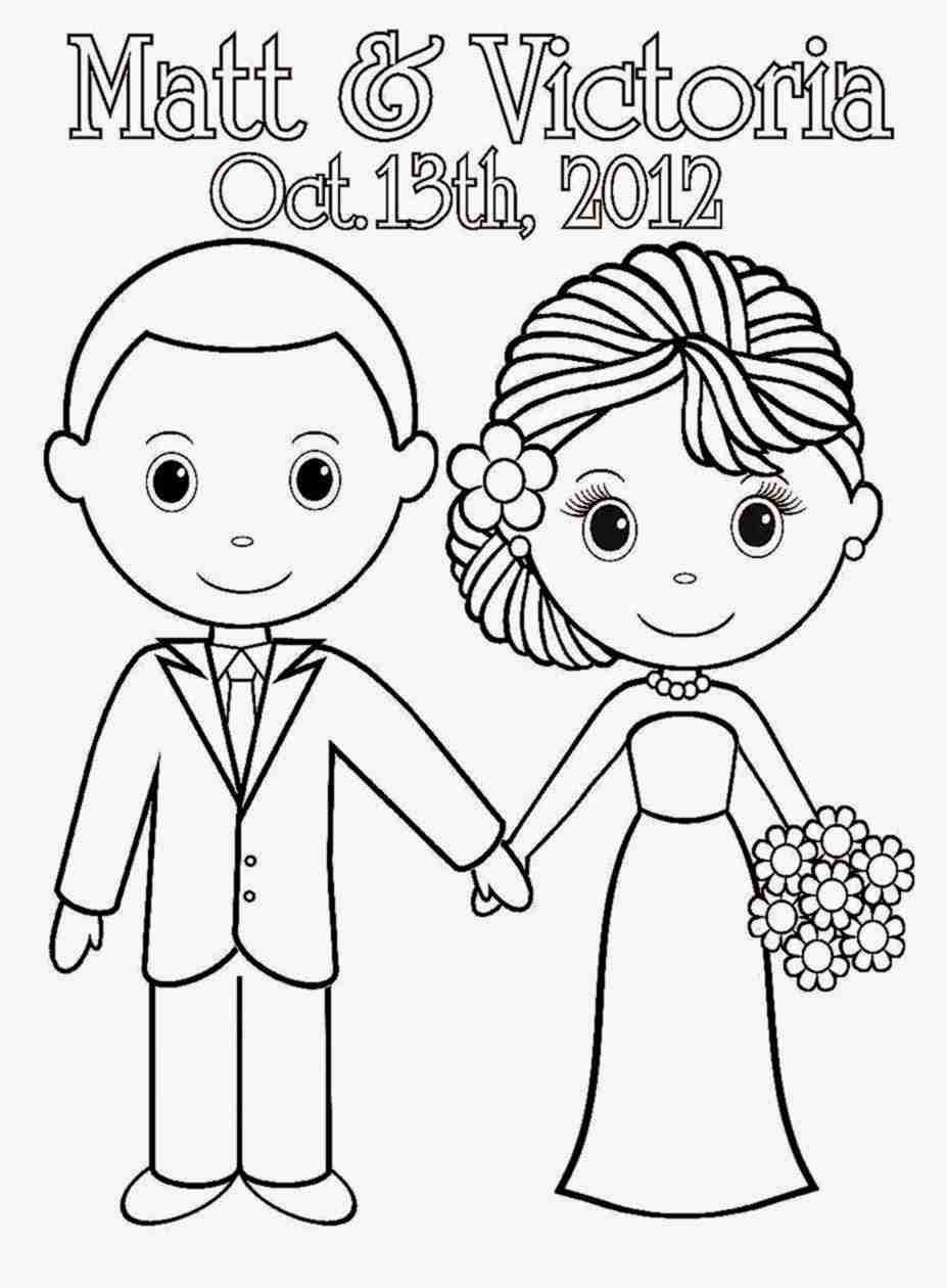 927x1260 Wedding Couple Coloring Pages Wecoloringpage Stunning Page Olegratiy