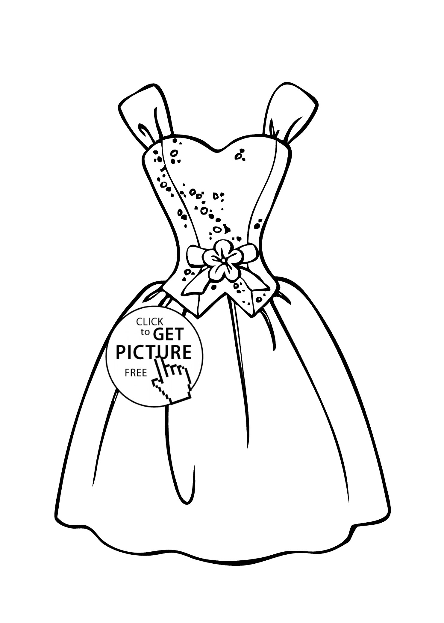 1483x2079 Barbie Dress Coloring Page For Girls New Coloring Sheets