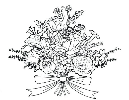 518x402 Ideas Coloring Pages For Weddings For Wedding Flowers Coloring