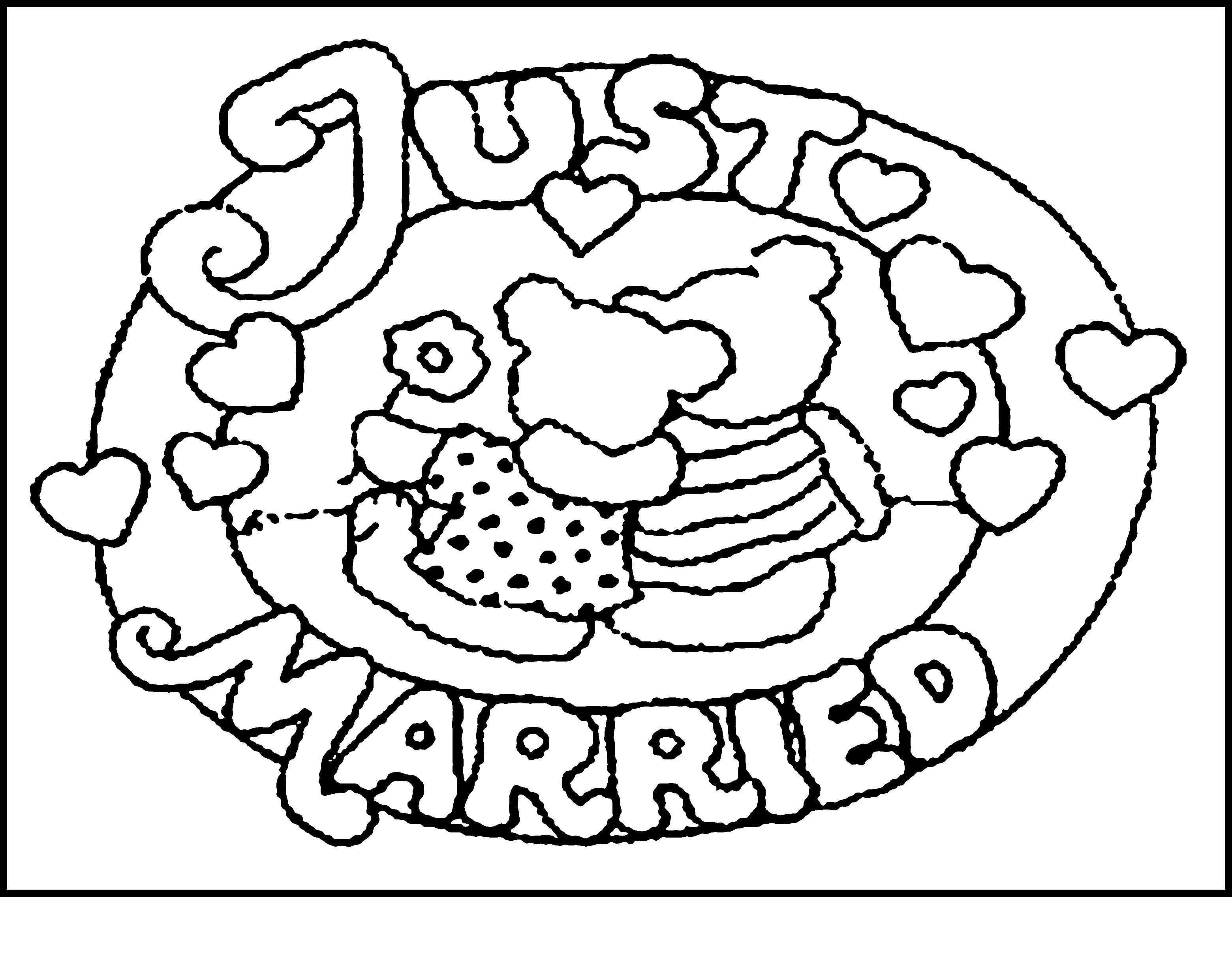 Wedding Themed Coloring Pages