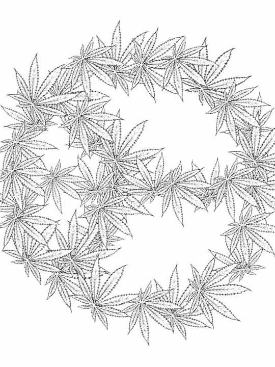 Weed Coloring Pages