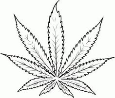 236x202 Printable Adult Color Page Marijuana Mary Jane Cannabis Leaf