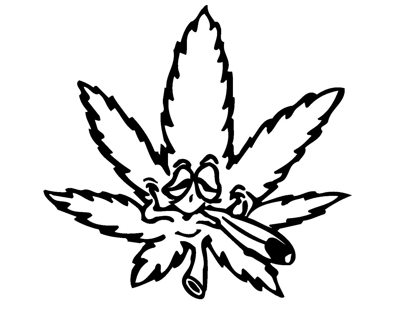 1584x1224 Weed Leaf Stencil