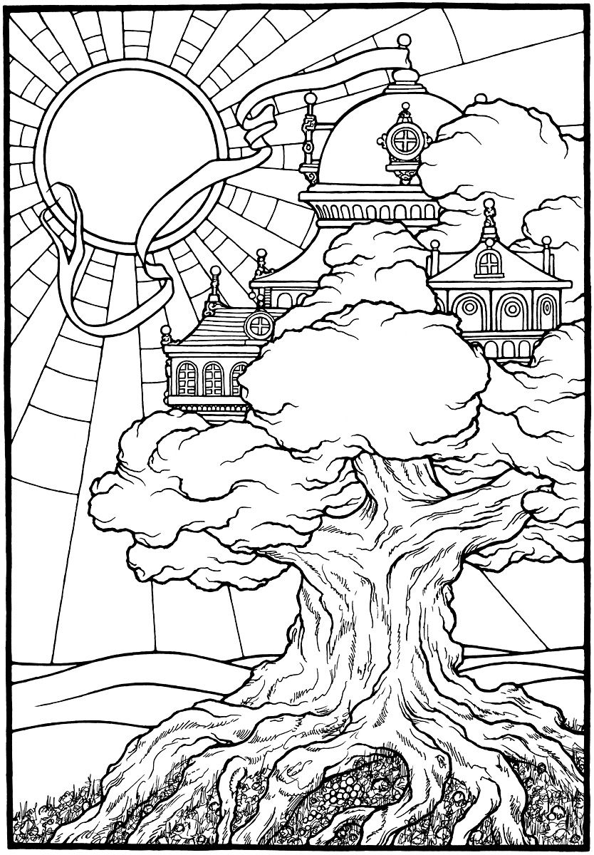 834x1200 Coloring Pages Of Tree Already Called Download Coloring For Kids