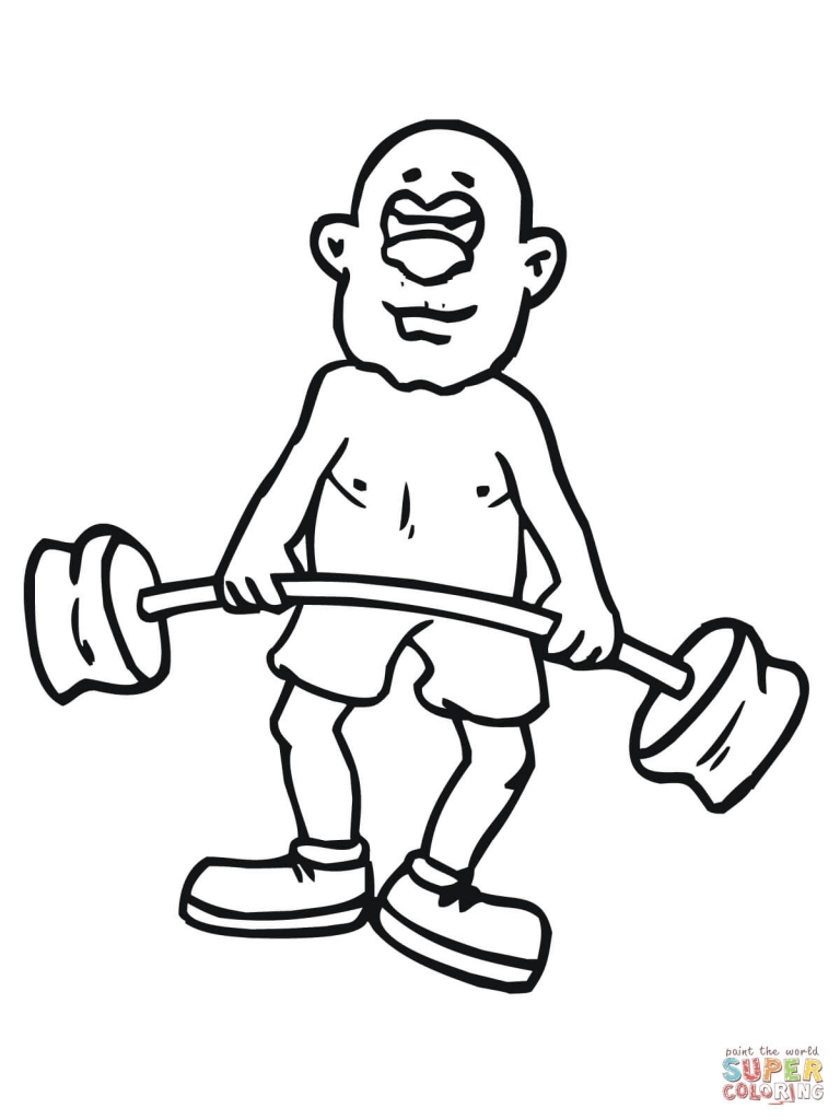 768x1024 Snatch Weightlifting Coloring Page Free Printable Pages New