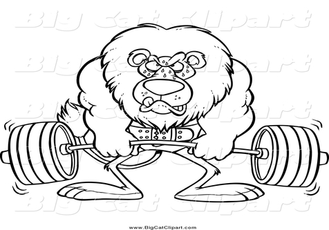 476x333 Weight Lifting Coloring Page Guy Image Clipart Images