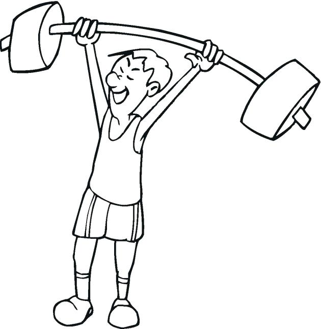 630x646 Weightlifting Coloring Pages Weight Loss Coloring Pages