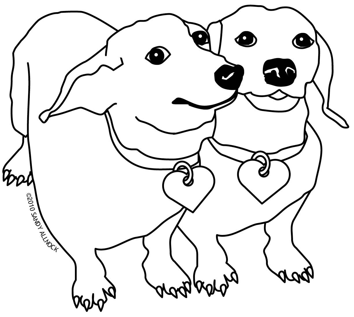 1224x1097 Its A Colourful World Dachshund Coloring Pages