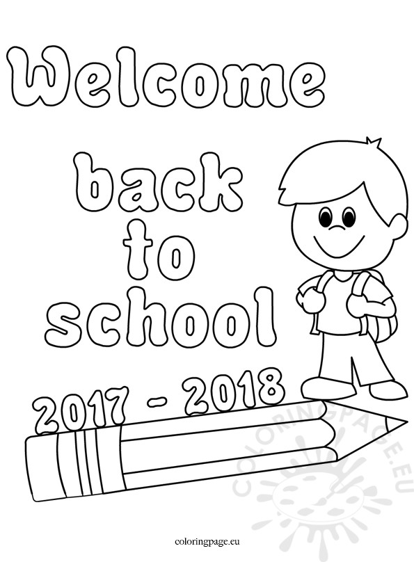 595x808 Welcome Back To School Coloring Page New Welcome Back To School