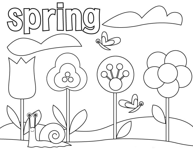 792x612 35 Free Printable Spring Coloring Pages