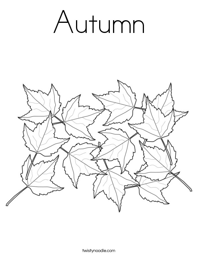 685x886 Autumn Coloring Page