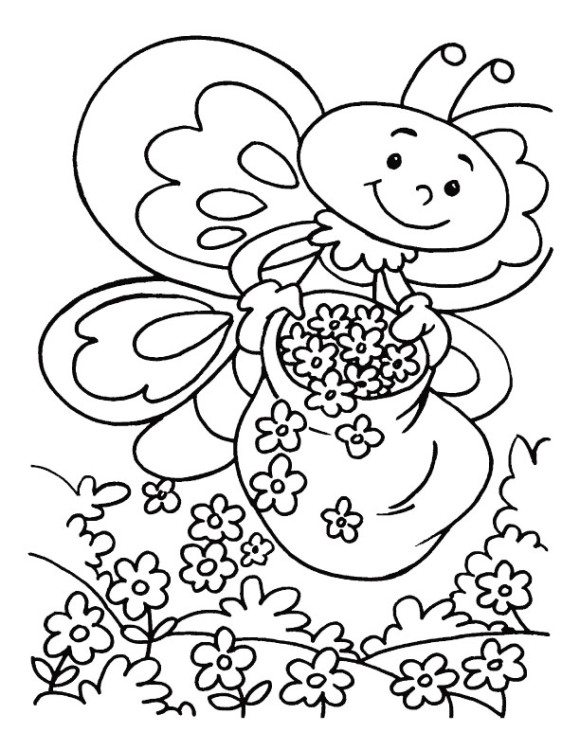 Welcome Spring Coloring Pages