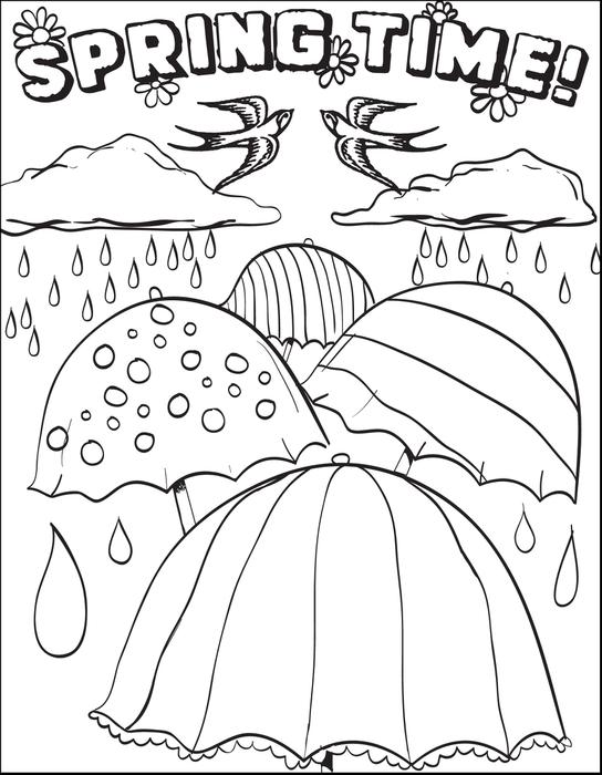 544x700 Spring Coloring Sheets For First Grade Printable In Cure Print