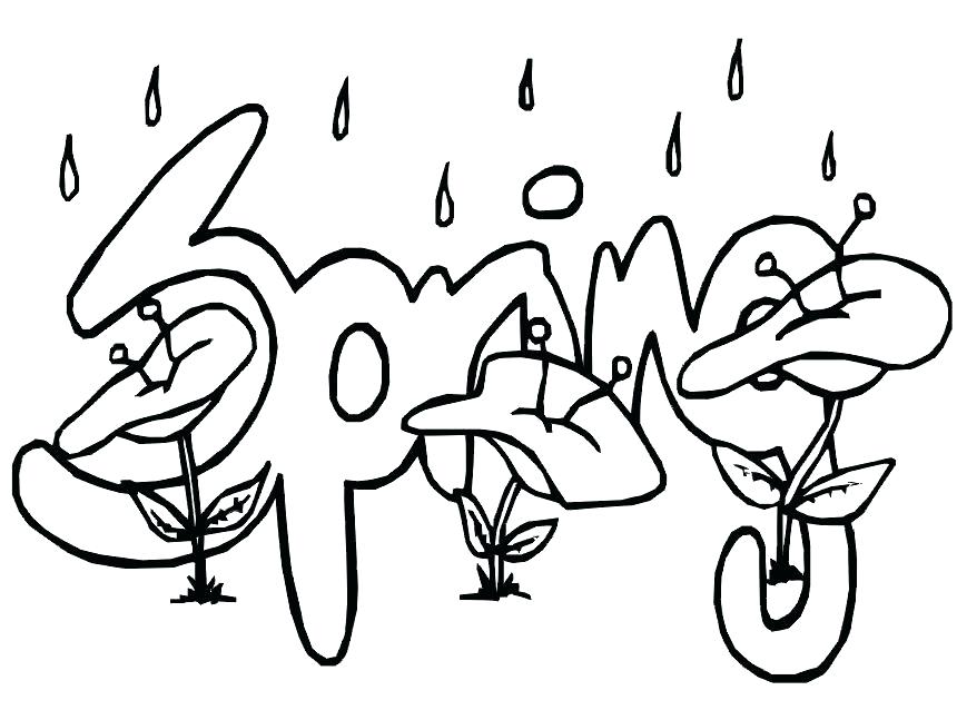 860x638 Free Spring Coloring Pages Spring Color Pages Smile Flower Welcome