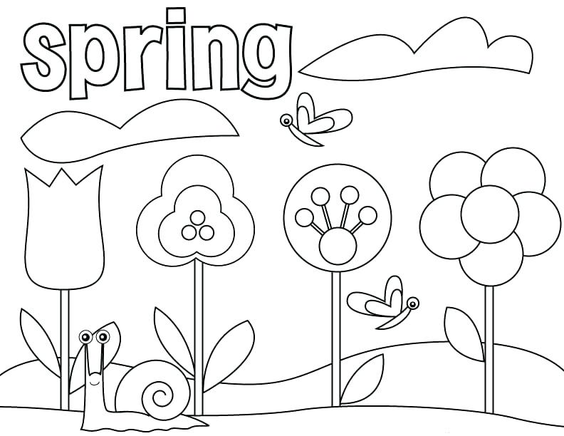 792x612 Welcome Spring Coloring Sheets Welcome Spring Coloring Pages