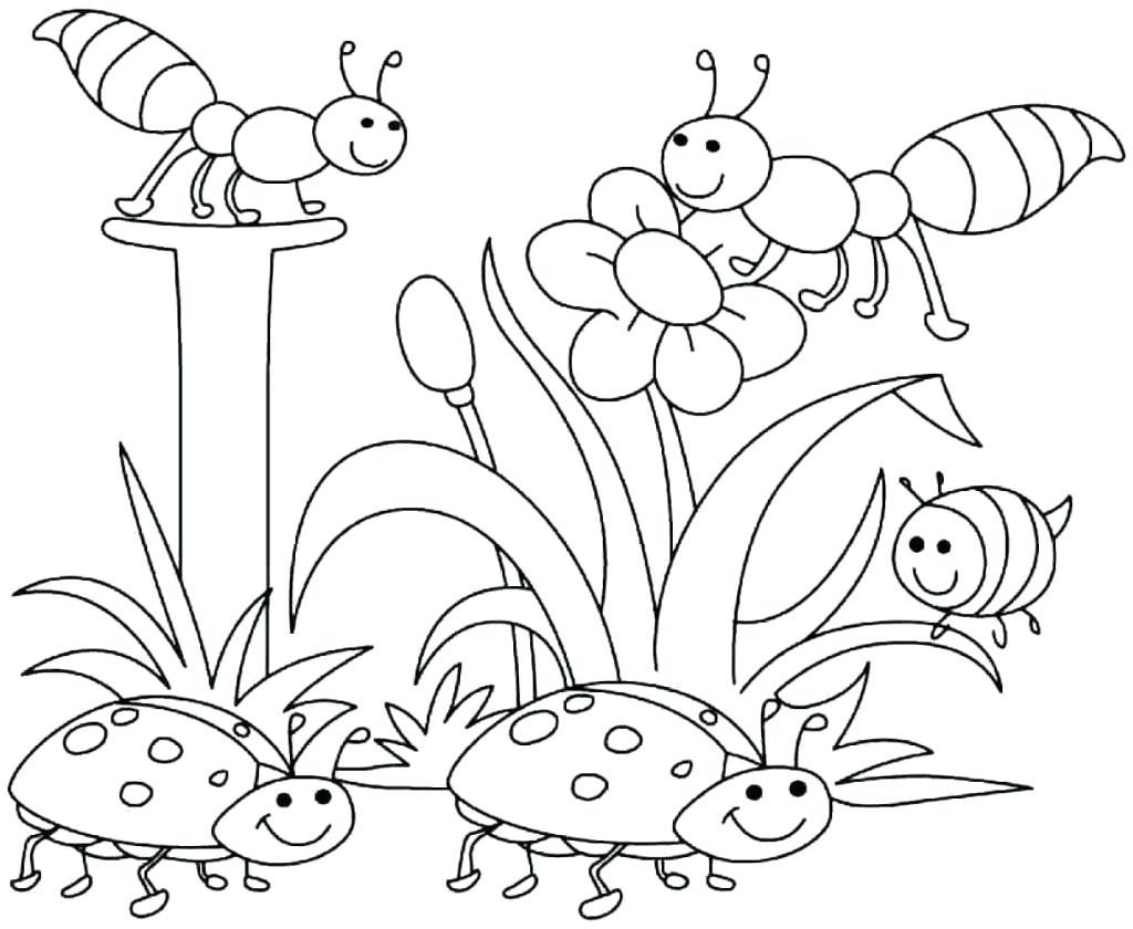 1024x840 Coloring Pages ~ Printable Spring Coloring Pages Beautiful Page